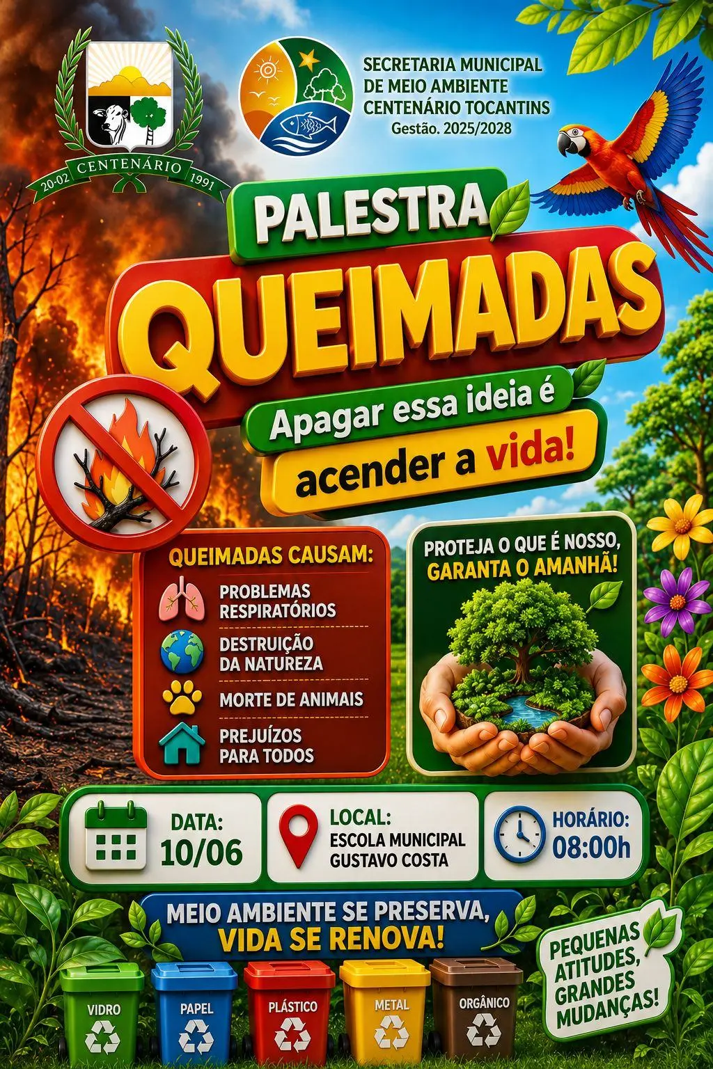 Palestra de Conscientização sobre Queimadas